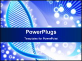 PowerPoint Template - Digital illustration of a dna in white background