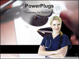 PowerPoint Template - cute smiling nurse