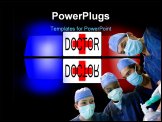PowerPoint Template - Doctor ambulance speed car rescue urgency help