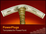 PowerPoint Template - The dollar grows he at height looks at you from height. Large money begin with small.