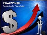 PowerPoint Template - onceptional image to illustrate an increase of the european currency value. In addition it can be u