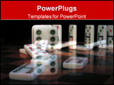 PowerPoint Template - Falling dominos