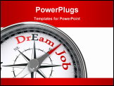 PowerPoint Template - Dream Job The Way Indicated By Concept Compass