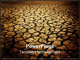 PowerPoint Template - dried land near brisbane