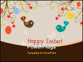 PowerPoint Template - Easter birds singing