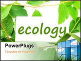 PowerPoint Template - ecology concept with word on nature still life
