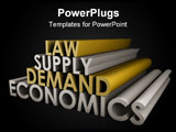 PowerPoint Template - Economics Law of Supply and Demand Background