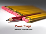PowerPoint Template - highlighted pencils