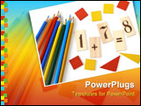 PowerPoint Template - educational tools set for the primary school