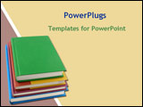 PowerPoint Template - Pile of text books