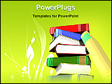 PowerPoint Template - pillar of books