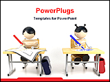 PowerPoint Template - illustrated image of students