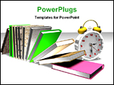 PowerPoint Template - clock and books