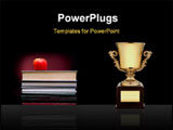PowerPoint Template - Apple on books