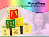PowerPoint Template - letter and number blocks