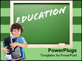 PowerPoint Template - Quote Series Chalkboard Isolated on a White Background - Education.