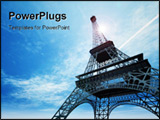 PowerPoint Template - An illustration of the Eiffel tower in Paris