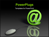 PowerPoint Template - Web Email Using Internet and Mouse in 3d