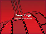 PowerPoint Template - 3d Film Strip. white background. Digitally Generated.