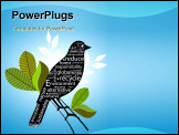 PowerPoint Template - environmental bird