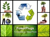 PowerPoint Template - Environmental themed collage made from five images