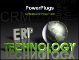 PowerPoint Template - ERP Technology System Abstract as a Concept