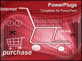 PowerPoint Template - online market 24/7 availability mondialisation trade
