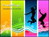 PowerPoint Template - Young people having fun and being active. Similar images can be found at my gallery.