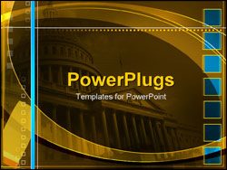 PowerPoint Template - capitol building in Washington D.C