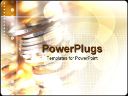 PowerPoint Template - stacked coins