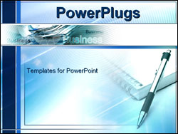 PowerPoint Template - papers - notebook and pen