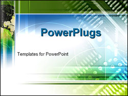 PowerPoint Template - north america and a circuit board