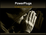 PowerPoint Template - special black and white toned photo fx focus point on hands selective