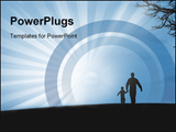 PowerPoint Template - Father and child