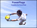 PowerPoint Template - goalkeeper saving goal
