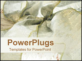 PowerPoint Template - Rich Christmas ribbon in white and gold