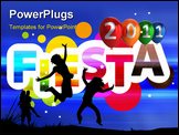 PowerPoint Template - graphic design about Fiesta and celebration event