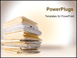 PowerPoint Template - an image of file stack