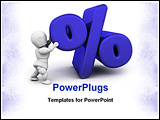 PowerPoint Template - Conceptual image depicting someone under financial pressure