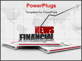 PowerPoint Template - financial news logo on newspaper - digital artwork