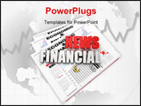 PowerPoint Template - financial news logo on newspaper - digital artwork