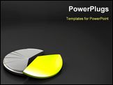 PowerPoint Template - pie chart banner on a dark grey background
