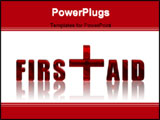 PowerPoint Template - First Aid reflected 3d text