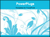 PowerPoint Template - floral background. illustration can be used as a postcard