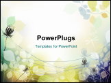 PowerPoint Template - flower background. Eps10