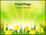 PowerPoint Template - Flowers Easter Background