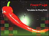 PowerPoint Template - image of red pepper