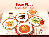 PowerPoint Template - verity of western food in a table
