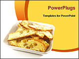 PowerPoint Template - image of biscotti biscuits