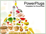 PowerPoint Template - foods making a pyramid